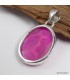 Pendentif druze agate rose – Argent 925 certifié