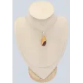 Bijou Jaspe Mokaïte pendentif goutte - Argent 925 - Pendentifs pierres naturelles