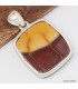 Pendentif carré en Jaspe Mokaïte - Argent 925