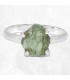 Bague Moldavite brute – lithothérapie argent 925 taille 59