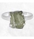 Bague Moldavite brute lithothérapie – argent 925 taille 55/56