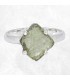 Moldavite brute – Bague lithothérapie argent 925 taille 57