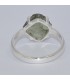 Moldavite brute – Bague lithothérapie argent 925 taille 57