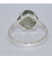 Moldavite brute – Bague lithothérapie argent 925 taille 57