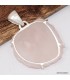 Pendentif en argent avec quartz rose authentique