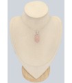 Pendentif quartz rose authentique – pierre d’amour universel