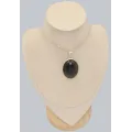 Pendentif argent Obsidienne œil céleste naturelle - Pendentifs pierres naturelles
