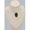 Pendentif obsidienne œil céleste chocolat cuivré– Argent 925 - Pendentifs pierres naturelles