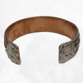 Bracelet tibétain traditionnel Népalais trois métaux, épais - Bracelets tibétains bouddhistes