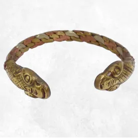 Bracelet tibétain Dragons cuivre et laiton - Népal - Bracelets tibétains bouddhistes