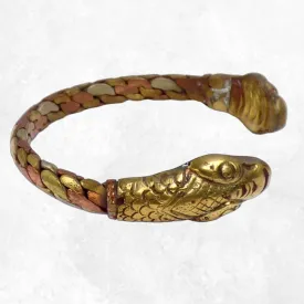 Bracelet tibétain Dragons cuivre et laiton - Népal - Bracelets tibétains bouddhistes