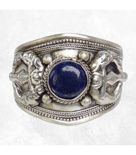 Gros Bracelet bouddhiste avec Lapis Lazuli - Bracelets tibétains bouddhistes