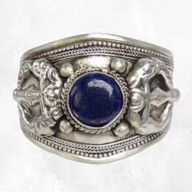 Gros Bracelet bouddhiste avec Lapis Lazuli - Bracelets tibétains bouddhistes