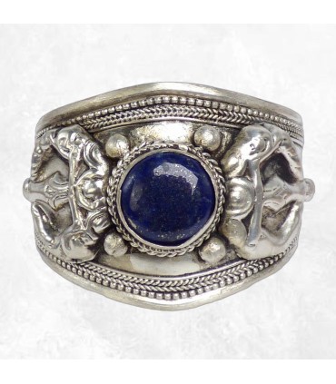 Gros Bracelet bouddhiste avec Lapis Lazuli - Bracelets tibétains bouddhistes
