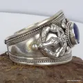 Gros Bracelet bouddhiste avec Lapis Lazuli - Bracelets tibétains bouddhistes