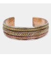 Bracelet népalais épais en cuivre – Artisanat traditionnel sacré