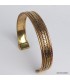 Bracelet indien artisanal en métal et cuivre deux tons ajustable