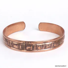 Véritable Bracelet tibétain Mantra de Chenrezi - Cuivre - Bracelets tibétains bouddhistes