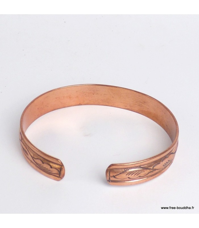 Véritable Bracelet tibétain Mantra de Chenrezi - Cuivre