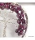 Pendentif Pierre naturelle Arbre de Vie en Grenat