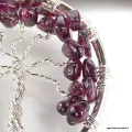 Pendentif Pierre naturelle Arbre de Vie en Grenat - Pendentifs tibétains bouddhistes