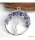 Pendentif Pierre naturelle Arbre de Vie en Iolite
