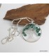 Pendentif Arbre de Vie en Jade vert avec chaîne