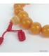 Bracelet mala tibetain faux ambre grosses perles
