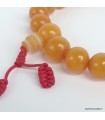 Bracelet mala tibetain faux ambre grosses perles