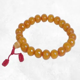 Bracelet tibétaine népalais faux ambre - Grande taille - Bijoux tibetains bouddhistes