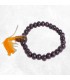 Bracelet mala en bois de rose pour méditation, 28 perles, élastique.