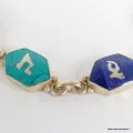 Bracelet tibétain Om mani pedme houm forme hexagonale - Bracelets tibétains bouddhistes