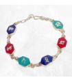 Bracelet mantra tibétain hexagonal Om Mani Padme Hum – Artisanal