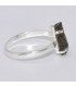 Bague en Moldavite brute, taille 56, authentique, argent 925