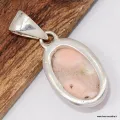 Pendentif Natrolite rose authentique - Forme ovale - BIjoux en Natrolite