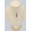 Rare Pendentif argent Rubis sur Quartz - Authentique - Pendentifs pierres naturelles