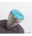 Bague Homme argent Turquoise Mohave taille 63