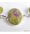 Bracelet tasmanite atlantisite certifié en argent 925