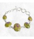 Bracelet tasmanite atlantisite certifié en argent 925