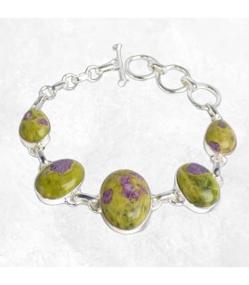 Bracelet en tasmanite et argent – Ancrage spirituel et énergie sacrée