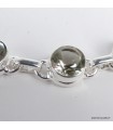 Bracelet en Améthyste Verte Facettée – Argent 925 – Énergie Naturelle
