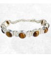 Bracelet Œil de Tigre authentique – Protection et élégance en argent 925