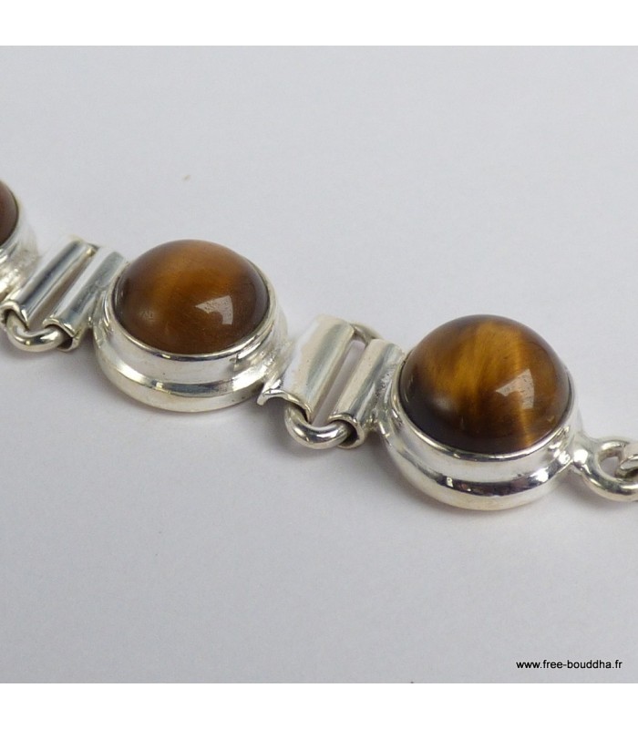 Bracelet Œil de Tigre authentique – Protection et élégance en argent 925