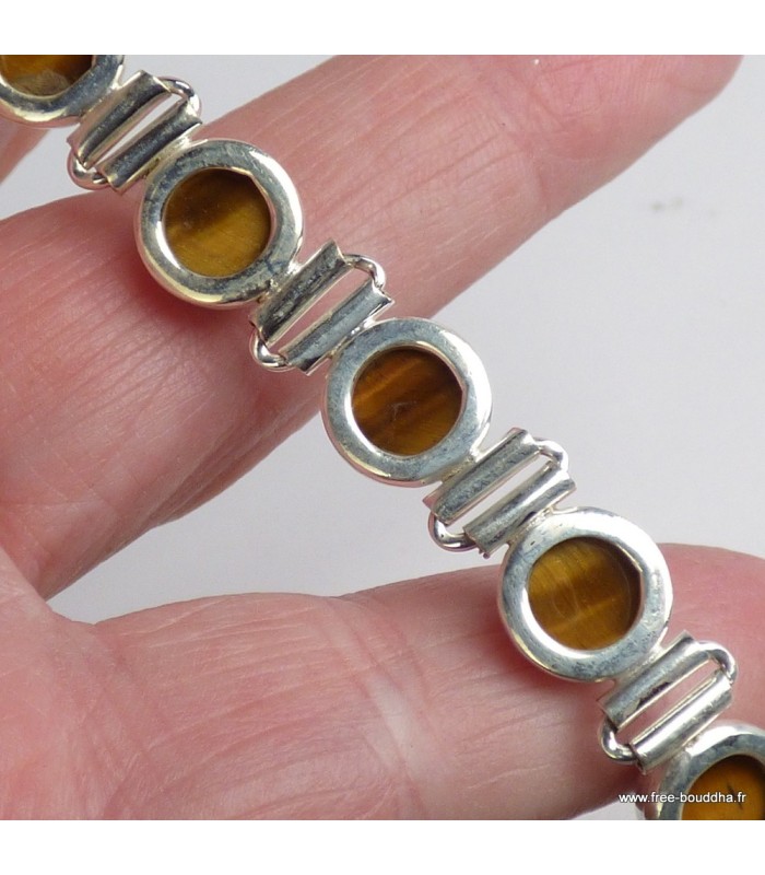 Bracelet Œil de Tigre authentique – Protection et élégance en argent 925