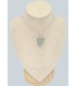 Pendentif Aigue-Marine Brute serti clos – Argent 925