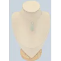 Pendentif Aigue-Marine Brute Vert pâle en Argent 925 - Bijoux en Aigue-marine
