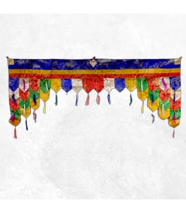 Tenture bouddhiste dessus de porte traditionnel népalais