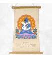 Tenture bouddhiste Shakti en papier Lokta, fait au Népal