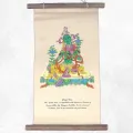 Tenture bouddhiste papier lokta Tara Verte - Tentures bouddhistes
