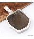 Pendentif Colombianite authentique forme libre argent 925